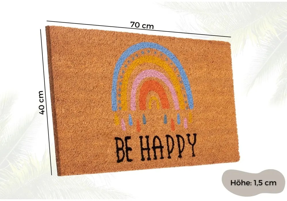 Kókuszrost lábtörlő 40x70 cm Be Happy – Hanse Home