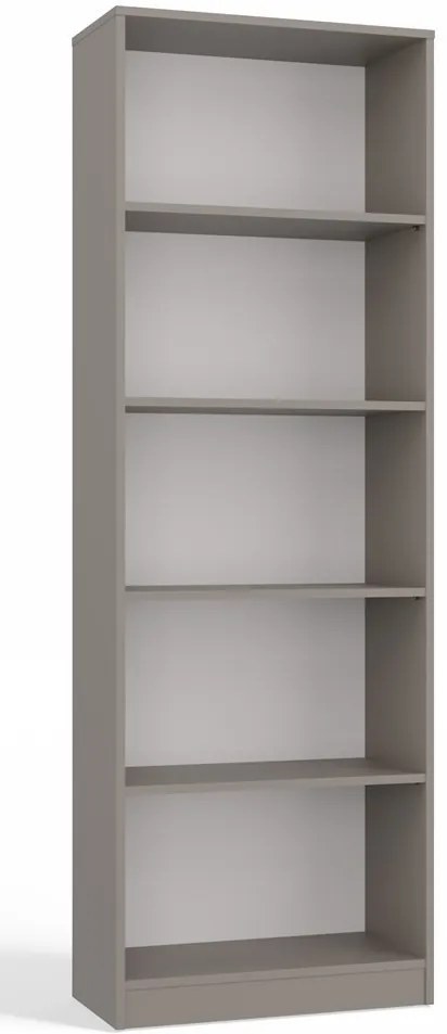 R60 polcos szekrény, könyvtartó, 60x182x30 cm, agyag színű