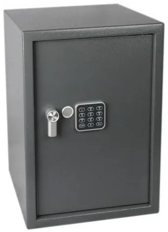 Manutan Bútorszéf elektronikus zárral, számbillentyűzettel és nyitókarral, 500 x 350 x 330 mm%