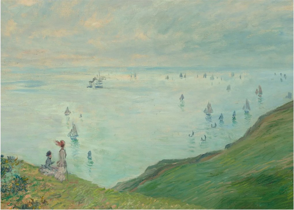 Kép - Henri Fantin-Latour, Cliffs at Pourville, reprodukciók (70x50 cm)