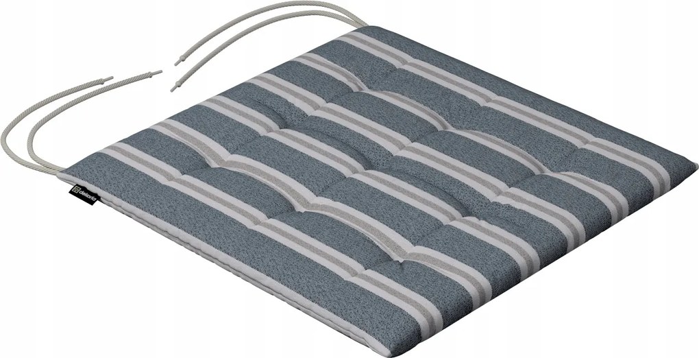 Károly székpárna 40x40 kék-bézs csíkos