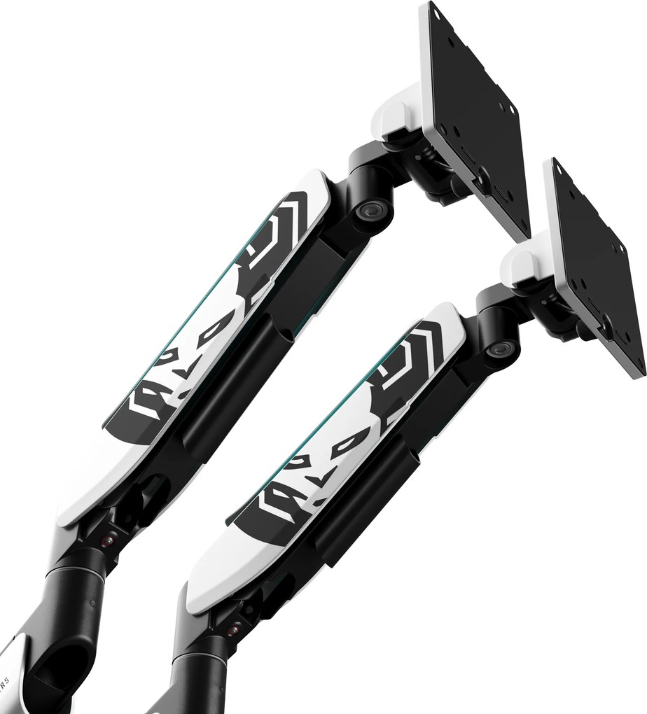 Dupla monitortartó 35" RGB fehér-fekete: Diablo X-Arm Dual