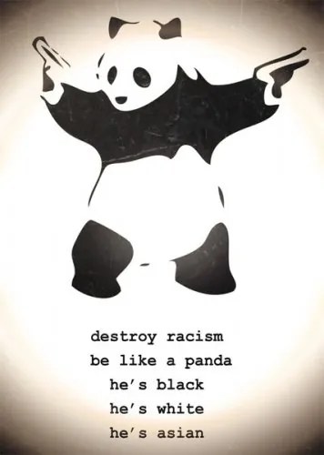 Banksy Destroy Racism poszter