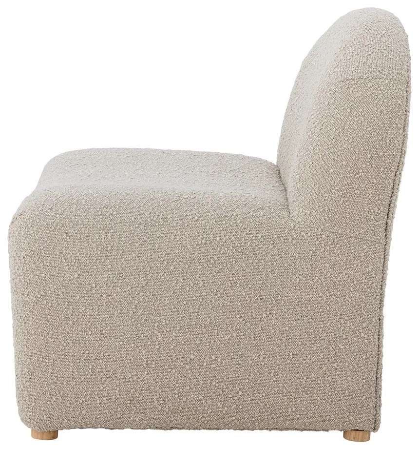 Krémszínű buklé fotel Neel – Bloomingville