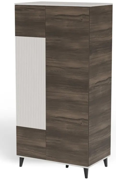 Random 2 S-1 szekrény kasmír/dió