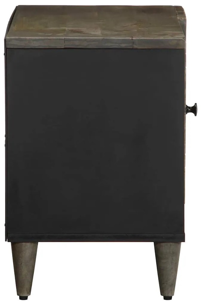 világosszürke tömör mangófa TV-szekrény 80x31,5x46 cm