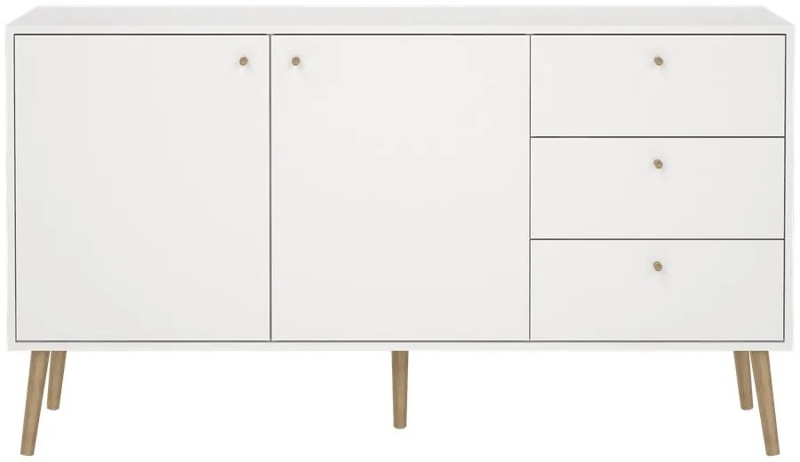 Fehér alacsony komód 149x82 cm Bodo – Tvilum