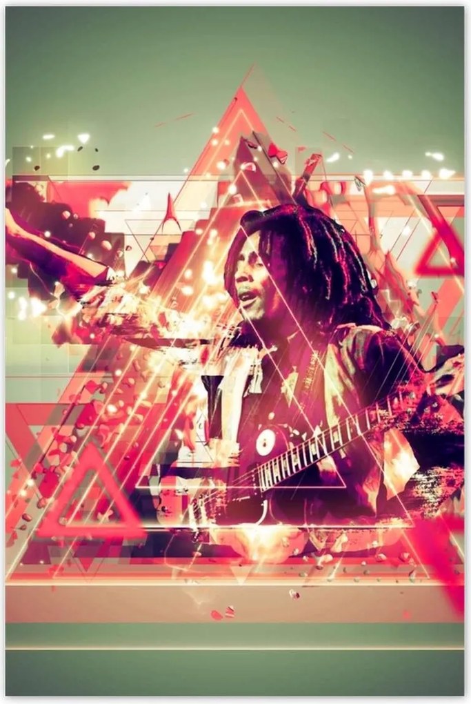 Poszterek 60x90 Bob Marley Reggae gitár