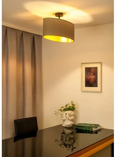 Duolla - Felületre szerelhető csillár OVAL VEGAN 1xE27/15W/230V bézs