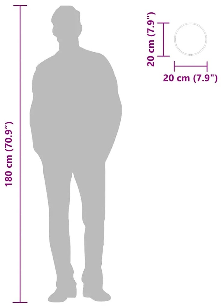 arany falitükör Ø 20 cm Kerek