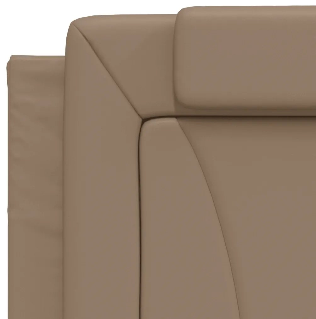 cappuccino színű műbőr fejtámla párna Viana 100 cm