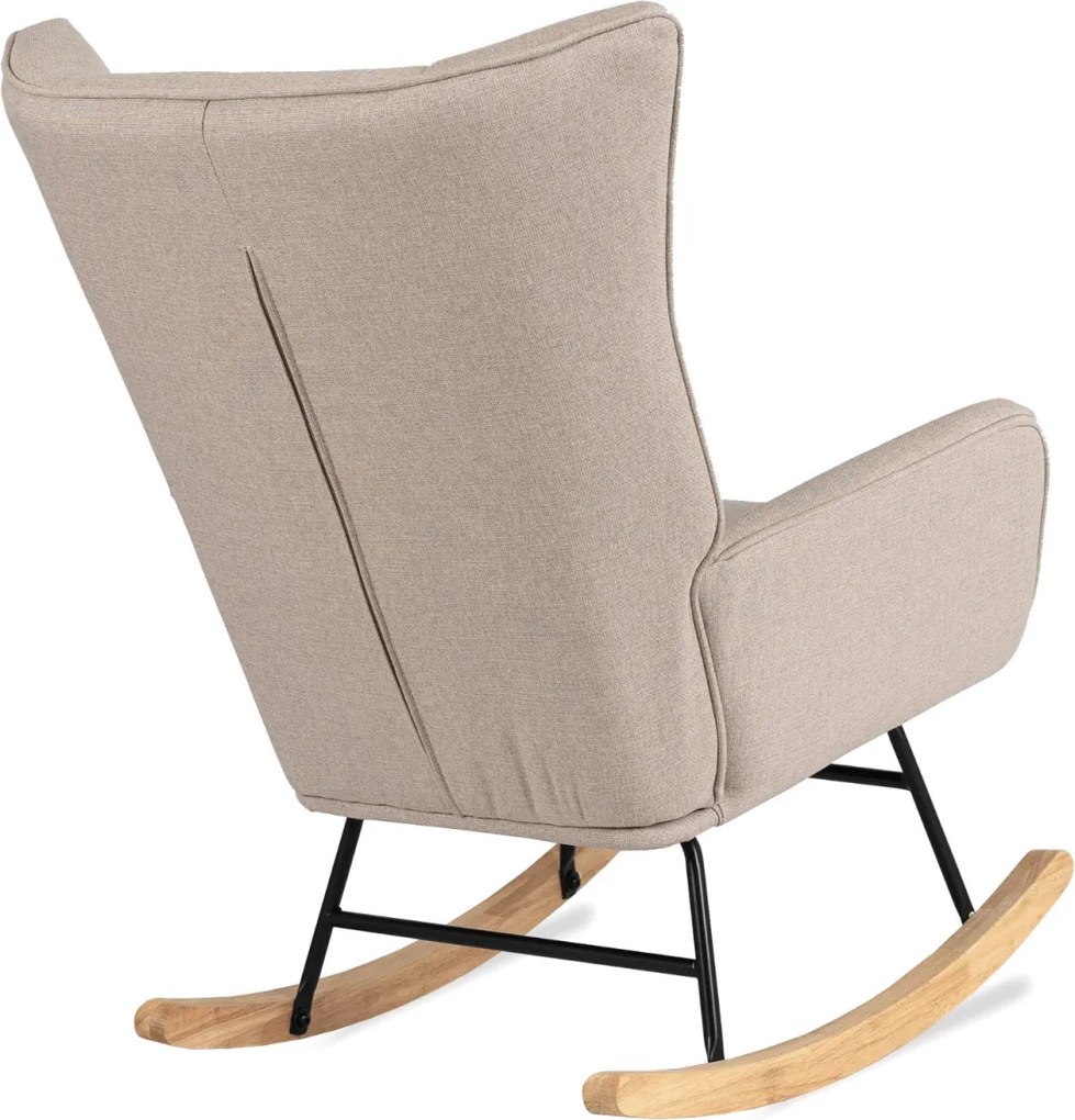 Hintafotel bézs szövet/diófa hatás – JACKSON