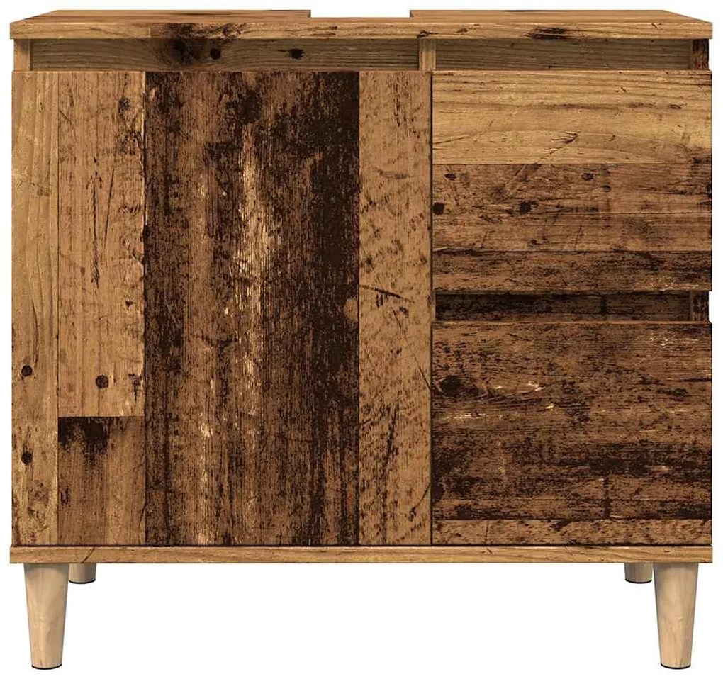 antik fa színű mosdószekrény 65 x 33 x 60 cm