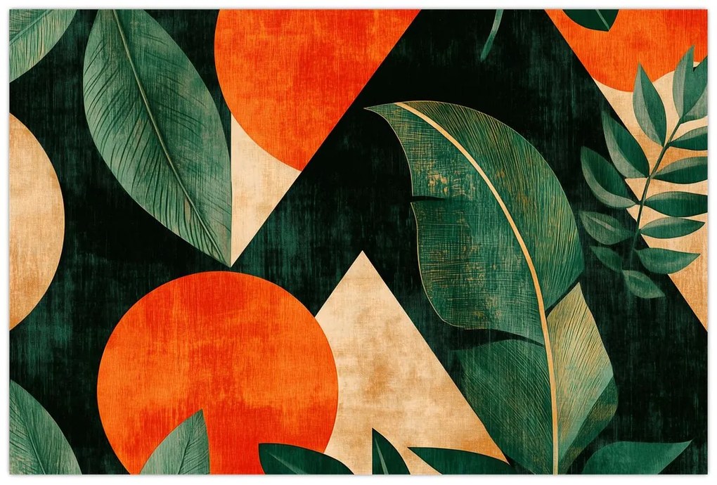 Kép - Geometrikus természeti minták II. (90x60 cm)