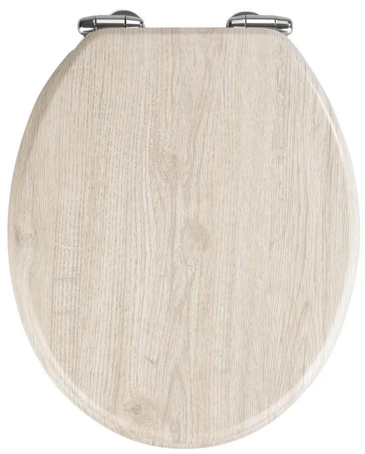 Oak világos WC-ülőke, 42,5 x 35,5 cm - Wenko