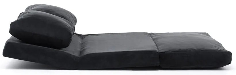 Fekete kinyitható kanapé 120 cm Taida – Balcab Home
