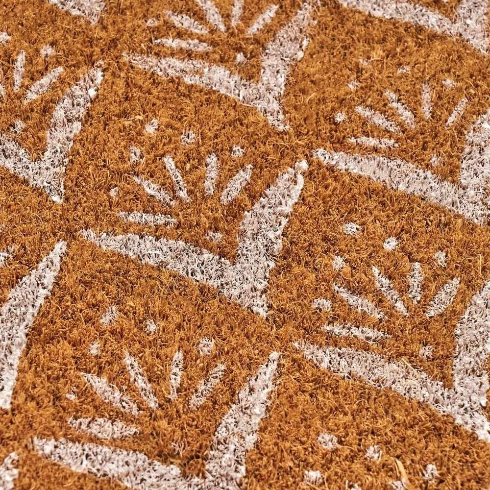 Kókuszrost lábtörlő 60x40 cm Mini White – Casa Selección