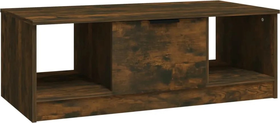 vidaXL füstös tölgy színű szerelt fa dohányzóasztal 102 x 50 x 36 cm