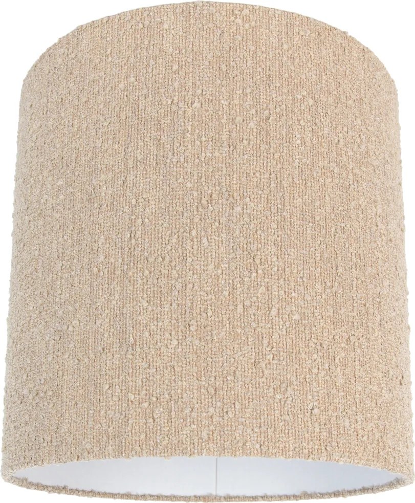 Szövet lámpaernyő bézs bouclé szövettel 40/40 cm
