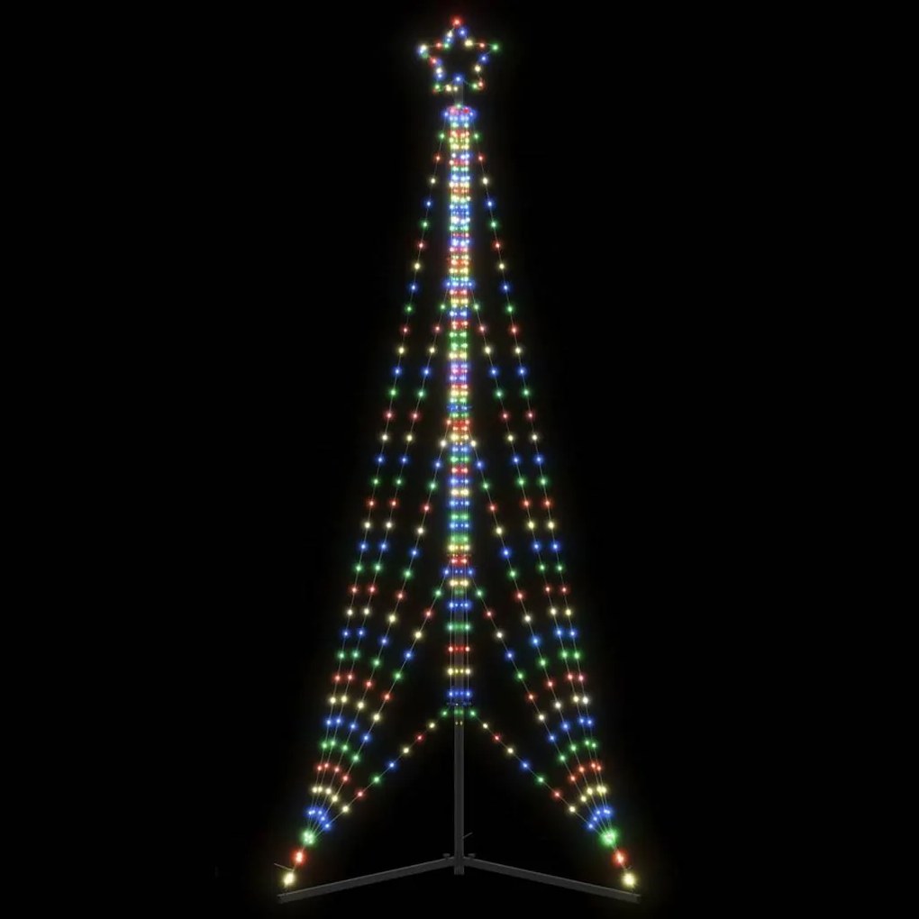 színes LED karácsonyfa 525 LED 302 cm