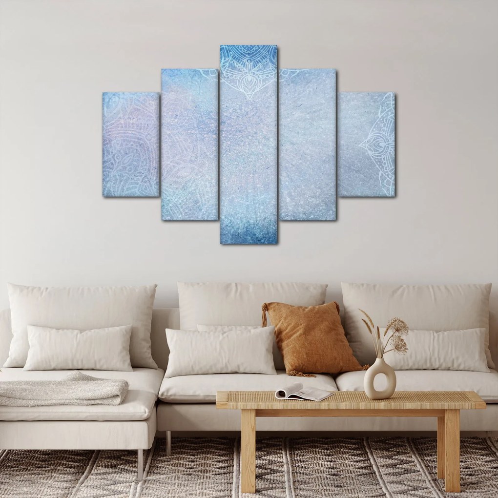 Kép - Mandalák kékszínben (150x105 cm)