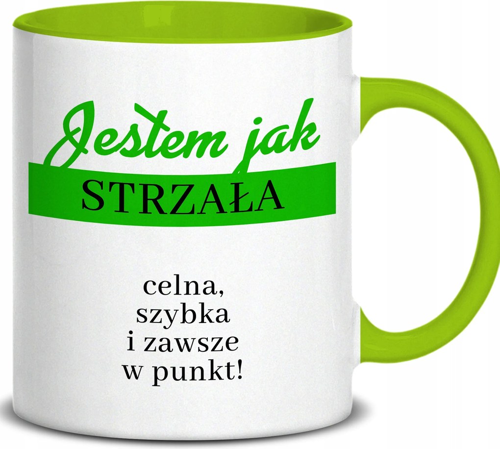 Bögre Zöld Fül Beltéri 300ml Én Vagyok A Nyíl Vicces Ajándék