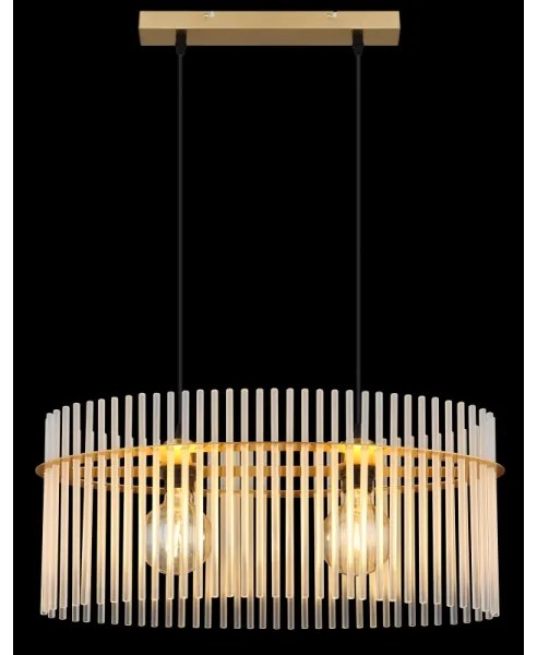 Globo 15698H3M - Csillár zsinóron GORLEY 2xE27/60W/230V arany