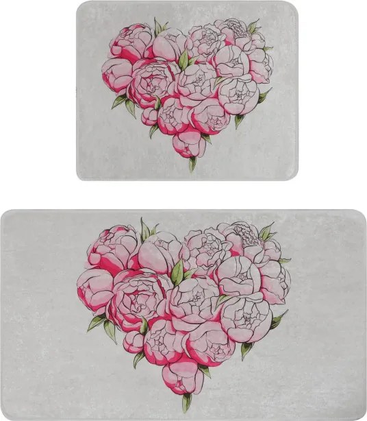 Peonia fürdőszobaszőnyeg, 60×100 cm – TR359CHL2526