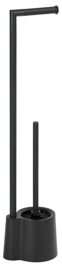 WENKO 23804100 - AVOLA WC-kefe 13x70 cm rozsdamentes acél/fekete