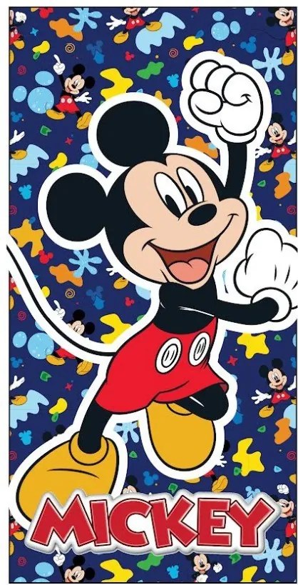 Disney Mickey Color Party fürdőlepedő, strand törölköző 70x140 cm (Fast Dry)