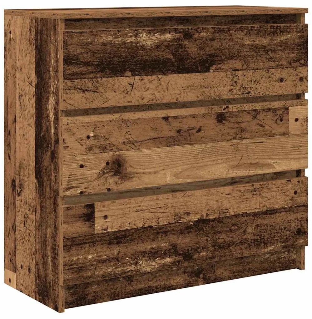 antik fa szerelt fa tálalószekrény 80x35x76 cm