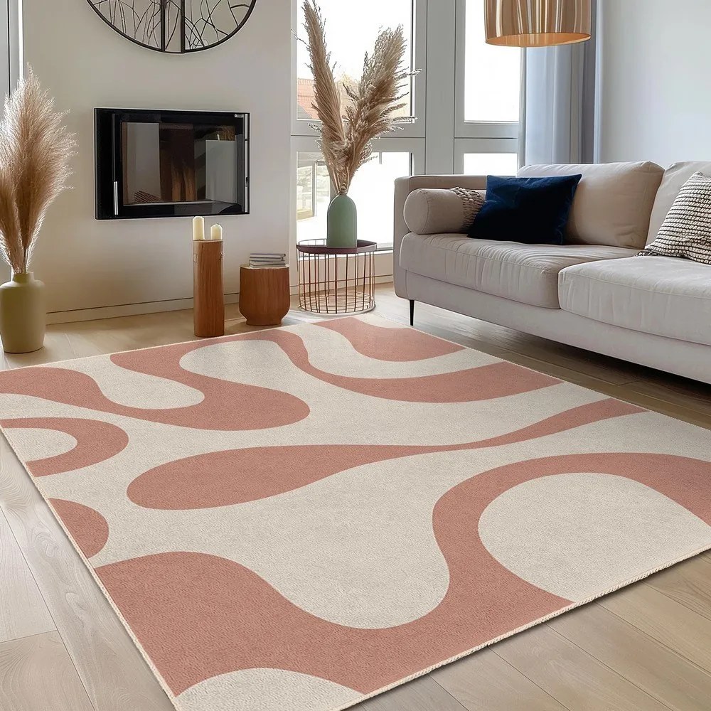 Rózsaszín mosható futószőnyeg 60x230 cm Strawberry Latte – Mila Home