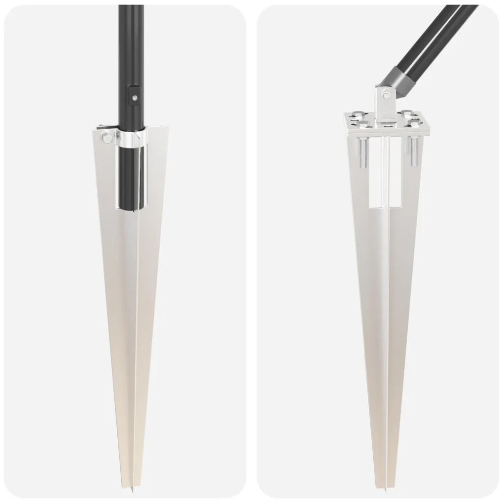 Kerítésoszlopok Spike-kal 52 db Ø32 mm 170 cm Horganyzott Acél