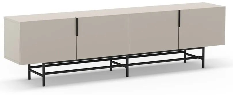 Krémszínű TV-állvány 200x54,5 cm Eldia – Marckeric