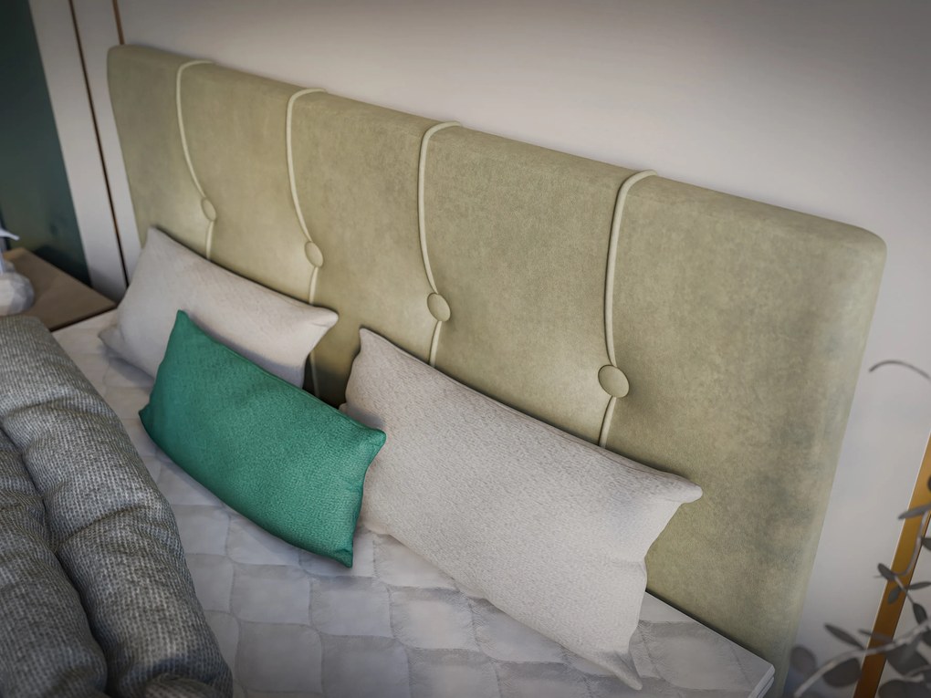 Franciaágy Boxspring 200 cm Roseann (világos bézs) (matraccal és tárolóhellyel). Akció -17%. 1054612