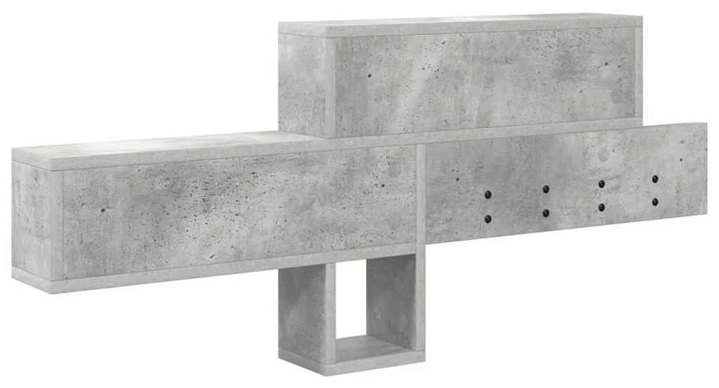 Fali Kabáthorog Beton szürke 100 x 12 x 43.5 cm Faanyag