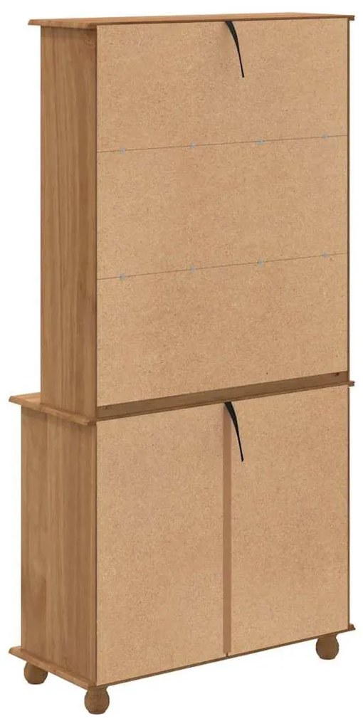 Kagy fiókkal ASKIM mézbarna 91 x 40 x 184 cm Tömör fenyőfa