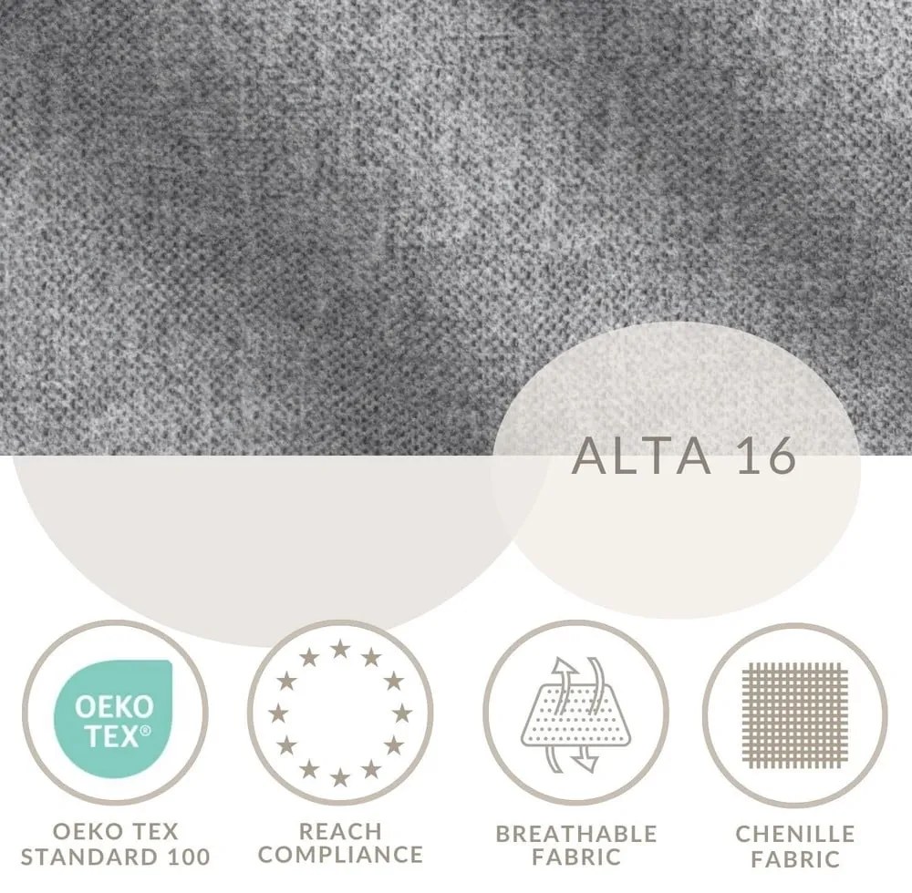 Szürke ágyneműtartós boxspring ágy 200x200 cm Monpelli – Maison de Rêve