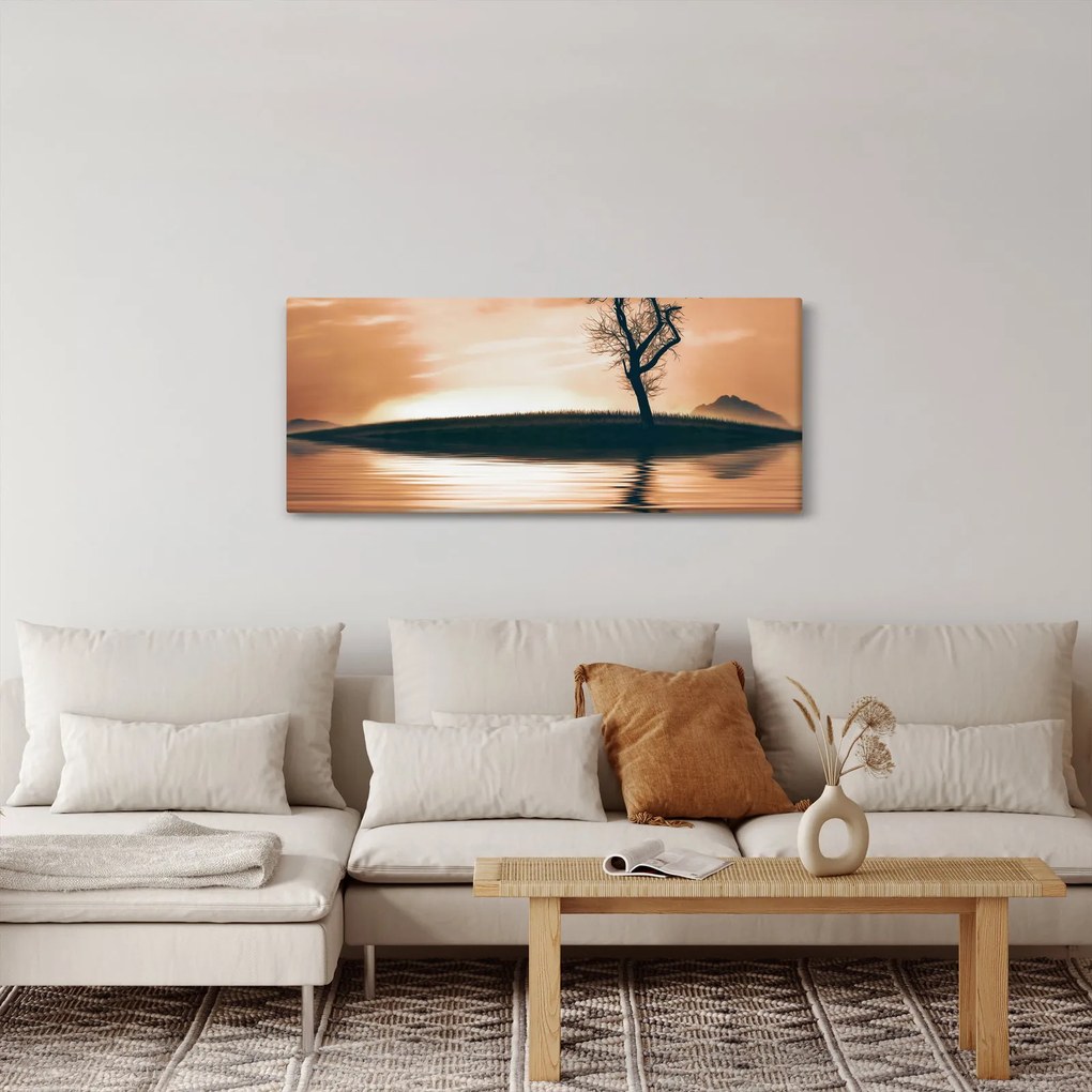 Egy fa képe egy szigeten (120x50 cm)