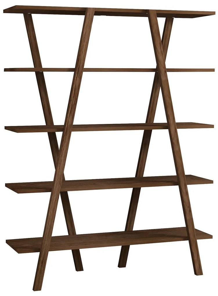 könyvespolc Perla - Walnut