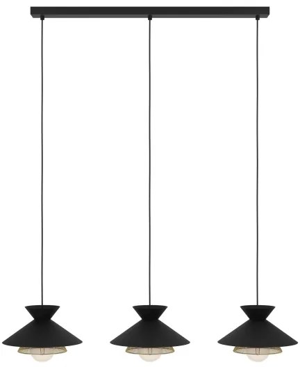 Eglo 43886 - Csillár zsinóron GRIZEDALE 3xE27/40W/230V