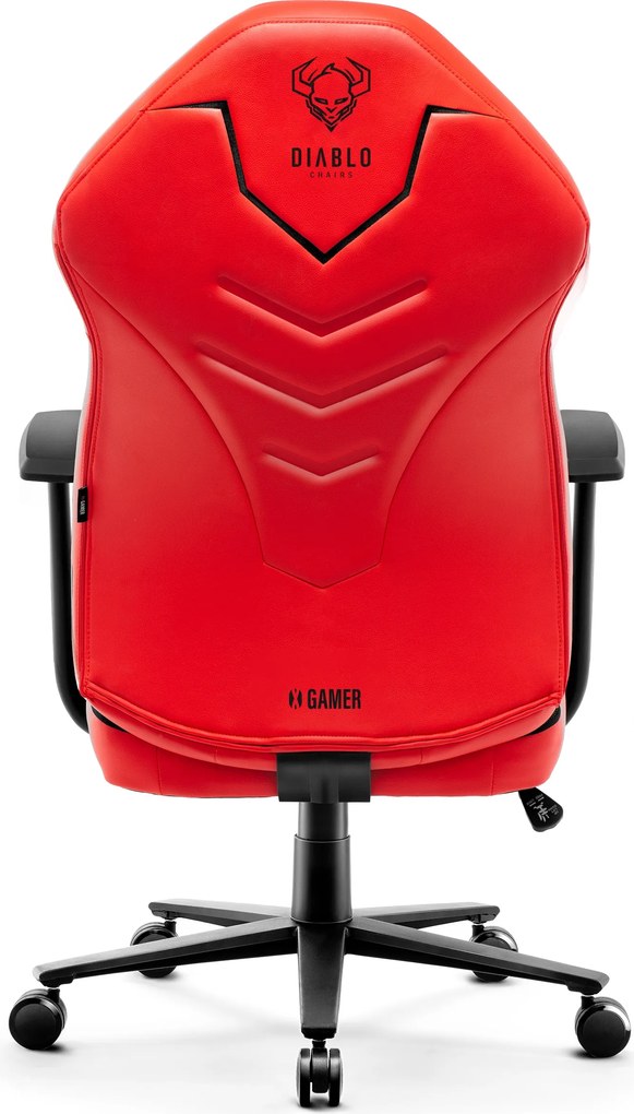Gamer szék műbőr Normal Size, piros-fekete: Diablo X-Gamer 2.0 Deep Red