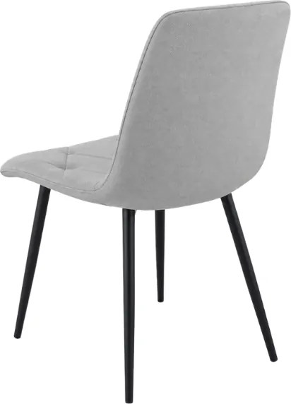 Szürke LIBRA PLATINUM GREY szék fekete lábakkal
