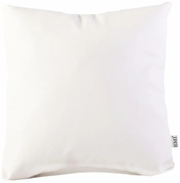 EMI bézs színű műbőr párna, Párna 50x50 cm