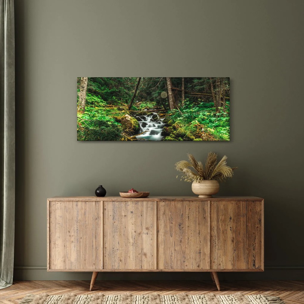 Patak képe az erdőben (120x50 cm)