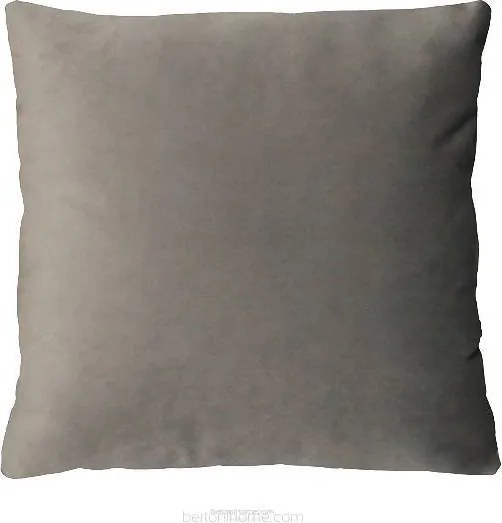 Velúr párna sima Bertoni szürke 40 x 40 cm