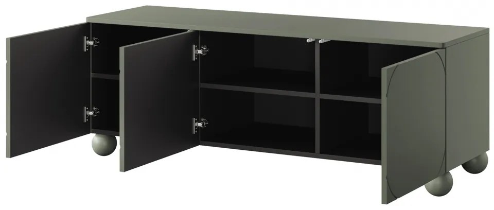Sonatia II kétajtós komód, két rejtett fiókkal - 120 cm - kasmír
