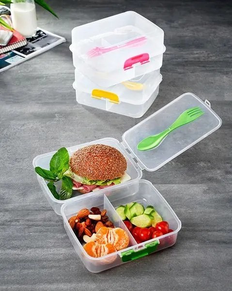 Ételhordó Doboz 13x17x9 cm Ideális Étel Előkészítéshez és Tároláshoz