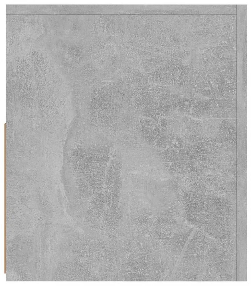 betonszürke TV-szekrény LED-világítással 120 x 35 x 40 cm