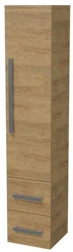 Magas fürdőszobai szekrény SAT Cube Way 32,5x162,5x33 cm Hickory tölgy CUBE3CHV35DH